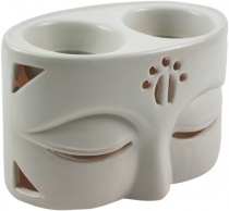 Ceramic fragrance lamp - Buddha 2 white