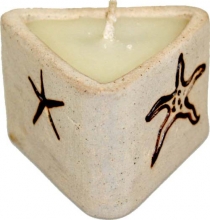 Ceramic box candle (triangular)