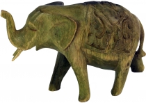 Small decorative figure, wooden figure elephant - Model 1