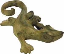 Small decorative figure, wooden figure, animal figure gecko - Mod..
