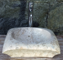 Solid marble countertop washbasin, washbasin, natural stone hand ..