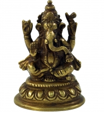 Brass figure Ganesha statue 9 cm - motif 14