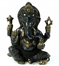 Brass figure Ganesha statue 15 cm - motif 25
