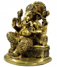 Brass figure Ganesha statue 18 cm - motive 26