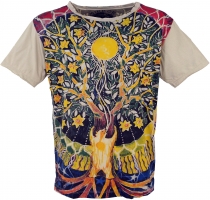 Mirror T-shirt - Tree of life/beige