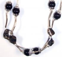 Costume jewellery, Boho pearl necklace - Model 12