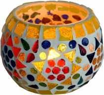Mosaic lantern glass 9 cm - 1