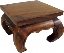 Opium table, tea table, solid wood flower bench - brown 30*30 cm
