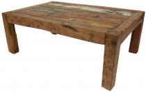 Coffee table, side table, coffee table in recycled teak - model 2
