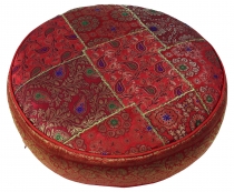 Oriental round patchwork cushion 50 cm, seat cushion, bottom cush..
