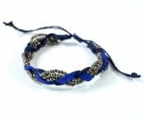 Pearl bracelet, ethno bracelet - indigo