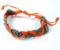 Bead bracelet, Ethno bracelet - orange