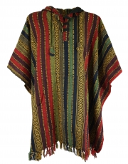 Poncho hippie chic, ethnic poncho, Andean poncho - colorful