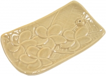 Ceramic incense holder beige - model 5