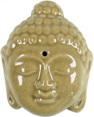 Ceramic incense holder Buddha head beige - model 12