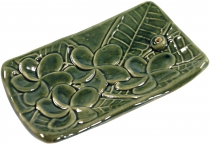 Ceramic incense holder green - model 6