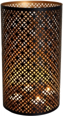 Round metal lantern lamp, suitable for tea light candles or can b..