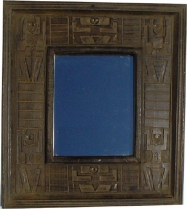 Balsa wood mirror - 45*40 cm