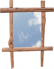 Recycled wood mirror