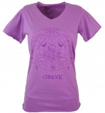 star sign T-Shirt `Cancer` - purple