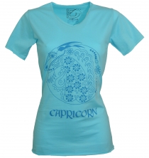 star sign T-Shirt `Capricorn` - turquoise