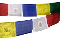Tibetan prayer flag in different lengths - 25 pennants/viscose
