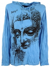 Sure long sleeve shirt, hoodie Dreaming Buddha - light blue