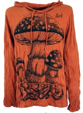 Sure long sleeve shirt, hoodie toadstool - rust orange