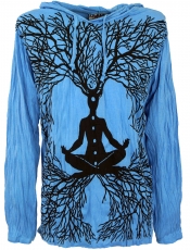 Sure long sleeve shirt, hoodie Meditation Chakra Buddha - light b..