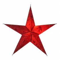 Foldable advent illuminated paper star, poinsettia 40 cm - Mercur..
