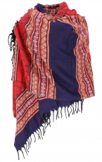 Soft pashmina scarf/stole, shoulder scarf, plaid - Inca pattern n..