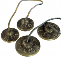 Cymbal pair with ornament, Tibetan thing cymbal