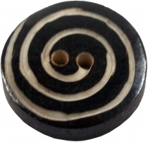 Tibet button horn, button spiral - 11