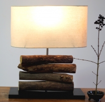 Table lamp/table lamp, handmade in Bali unique piece of natural m..