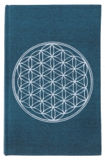 Notebook, Diary - Flower of life petrol