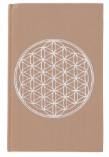 notebook, diary - flower of life cappuccino