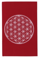 Notebook, Diary - Flower of life red