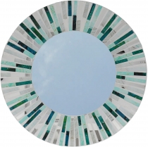 Mosaic mirror - Patchwork green