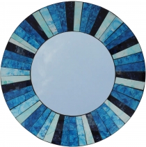 Mosaic mirror - Patchwork blue