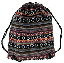 Gym bag backpack ethnic backpack - wine