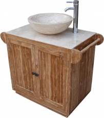 Washstand, washbasin, antique white marble - Model 1