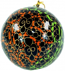 Upcycling Christmas baubles made of papier-mâché, hand painted Ch..