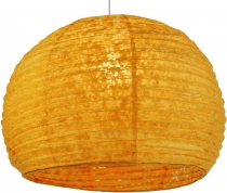 Semicircular Lokta paper lampshade, hanging lamp Corona Ø 40 cm -..