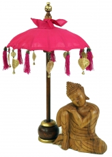 Zeremonienschirm, asiatischer Dekoschirm - klein / pink