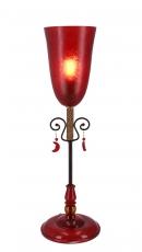 Table lamp Kokopelli - Senorita red