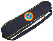 yoga mat bag rainbow Om - petrol
