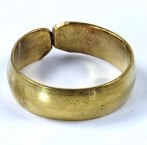 Brass toe ring, goa jewellery gold - Model 3