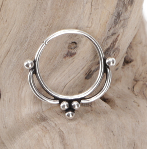 Creole, Septum Ring, Nose Ring, Nose Piercing, Mini Earring, Ear Piercing - Model 22 Ø1 cm