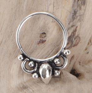 Creole, Septum Ring, Nose Ring, Nose Piercing, Mini Earring, Ear Piercing - Model1 Ø1 cm