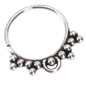 Creole, Septum Ring, Nose Ring, Nose Piercing, Mini Earring, Ear Piercing - Model 4 Ø1 cm